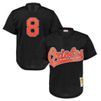 Crovyle B.Orioles #8 Cal Ripken Player Black Mitchell & Ness 1997 Cooperstown Mesh Game Stitched Jerseys