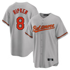 Crovyle B.Orioles #8 Cal Ripken Player Gray Home Game Stitched Jerseys