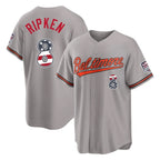Crovyle B.Orioles #8 Cal Ripken Player Gray USA 250 Fourth of July Home Game Stitched Jerseys