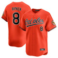 Crovyle B.Orioles #8 Cal Ripken Player Orange Limited Home Game Stitched Jerseys