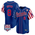 Crovyle B.Orioles #8 Cal Ripken Player Royal USA 250 Independence Day Vapor Premier Limited Home Game Stitched Jerseys