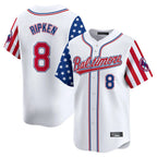Crovyle B.Orioles #8 Cal Ripken Player White Independence Day Vapor Premier Limited Home Game Stitched Jerseys