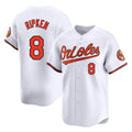 Crovyle B.Orioles #8 Cal Ripken Player White Limited Home Game Stitched Jerseys