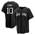 Crovyle B.Red Sox #10 Trevor Story Player Black Home Game Stitched Jerseys