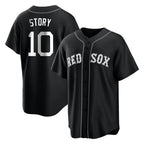 Crovyle B.Red Sox #10 Trevor Story Player Black Home Game Stitched Jerseys