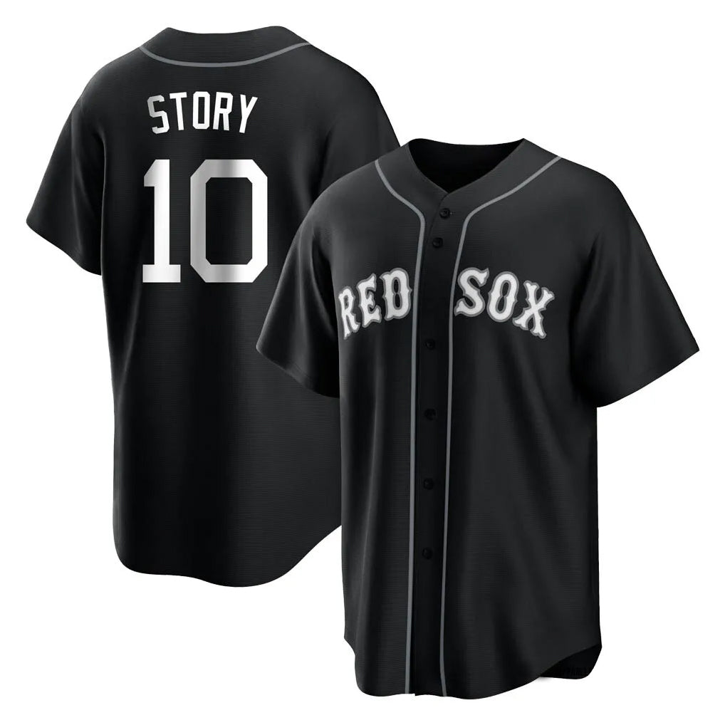 Crovyle B.Red Sox #10 Trevor Story Player Black Home Game Stitched Jerseys