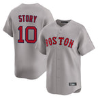 Crovyle B.Red Sox #10 Trevor Story Player Gray Road Limited Home Game Stitched Jerseys