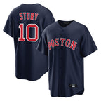 Crovyle B.Red Sox #10 Trevor Story Player Navy Home Game Stitched Jerseys
