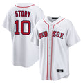 Crovyle B.Red Sox #10 Trevor Story Player White Home Game Stitched Jerseys