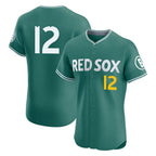 Crovyle B.Red Sox #12 Connor Wong Player Green City Connect Limited Elite Home Game Stitched Jerseys