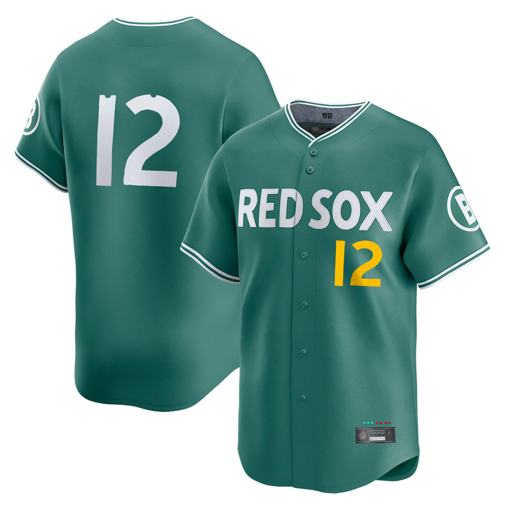 Crovyle B.Red Sox #12 Connor Wong Player Green City Connect Limited Home Game Stitched Jerseys