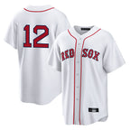 Crovyle B.Red Sox #12 Connor Wong Player White Home Game Stitched Jerseys