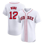 Crovyle B.Red Sox #12 Connor Wong Player White Limited Elite Home Game Stitched Jerseys
