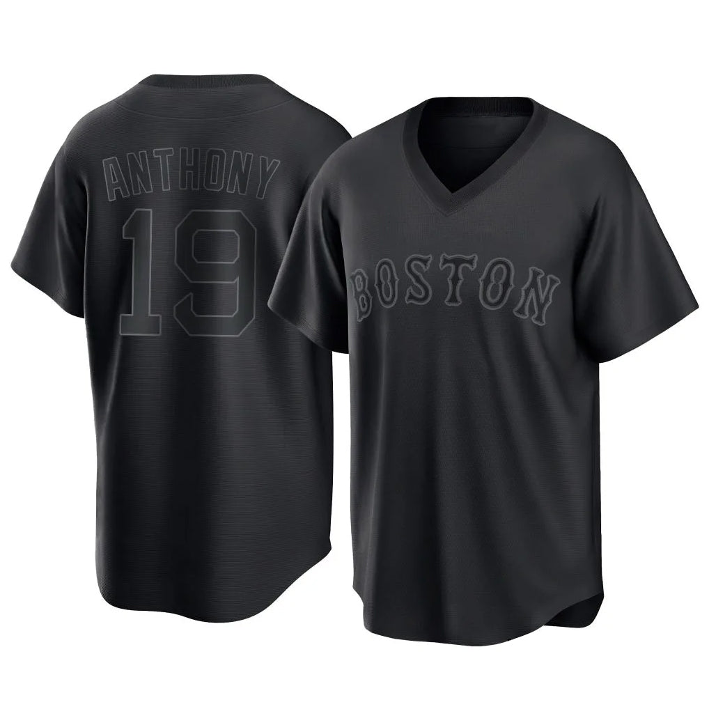 Crovyle B.Red Sox #19 Roman Anthony Player Black T-shirt Home Game Stitched Jerseys