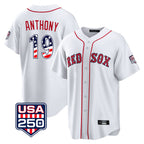 Crovyle B.Red Sox #19 Roman Anthony Player White USA 250 Fourth of July Home Game Stitched Jerseys