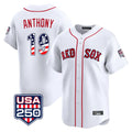 Crovyle B.Red Sox #19 Roman Anthony Player White USA 250 Fourth of July Limited Home Game Stitched Jerseys