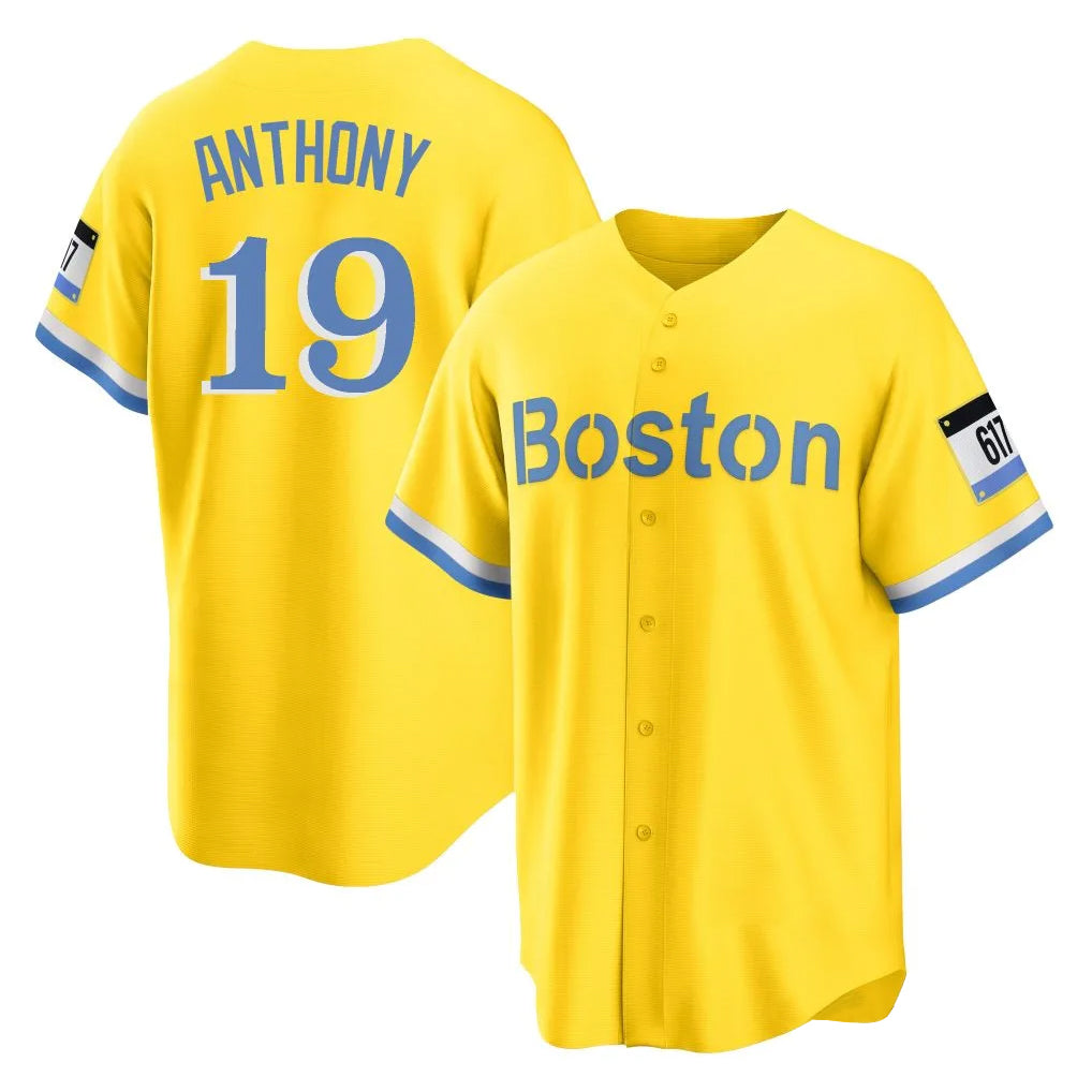 Crovyle B.Red Sox #19 Roman Anthony Player Yellow Home Game Stitched Jerseys