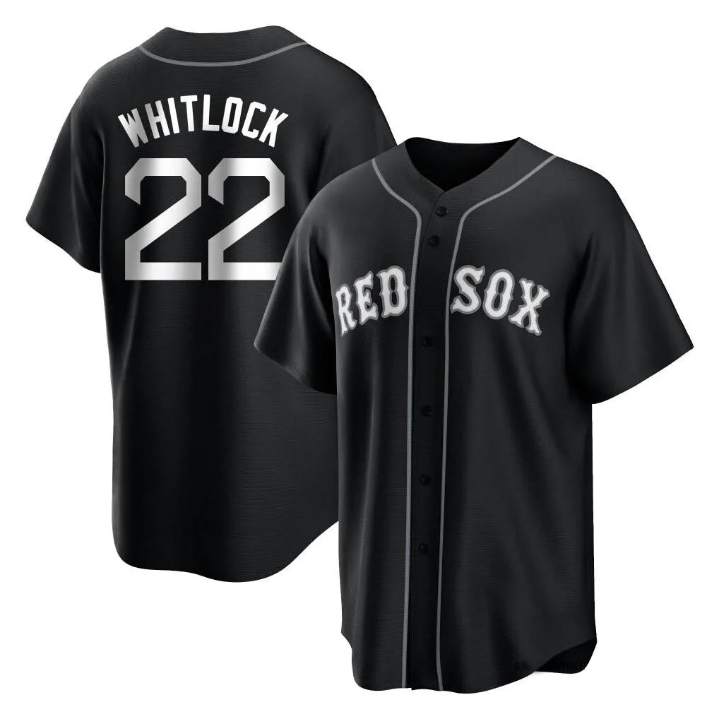 Crovyle B.Red Sox #22 Garrett Whitlock Player Black Home Game Stitched Jerseys