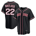 Crovyle B.Red Sox #22 Garrett Whitlock Player Black Out Home Game Stitched Jerseys