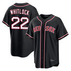 Crovyle B.Red Sox #22 Garrett Whitlock Player Black Out Home Game Stitched Jerseys