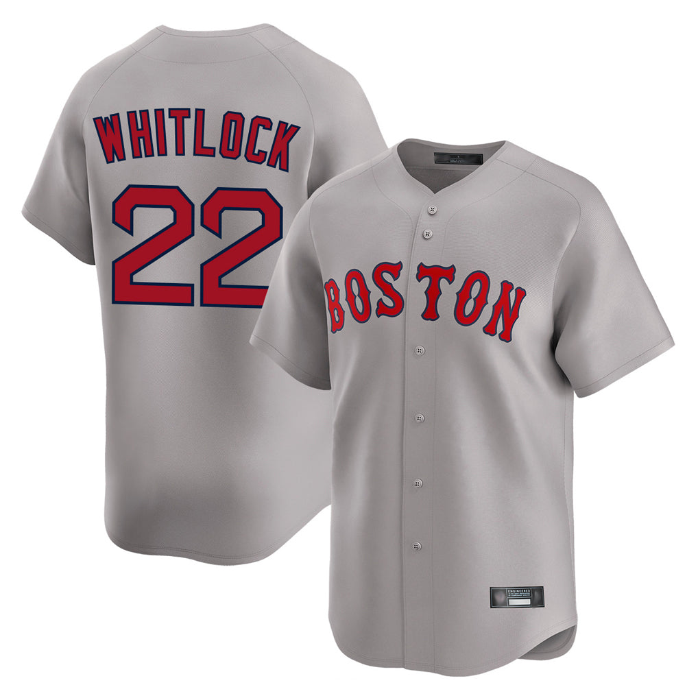 Crovyle B.Red Sox #22 Garrett Whitlock Player Gray Road Limited Home Game Stitched Jerseys