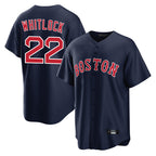 Crovyle B.Red Sox #22 Garrett Whitlock Player Navy Home Game Stitched Jerseys