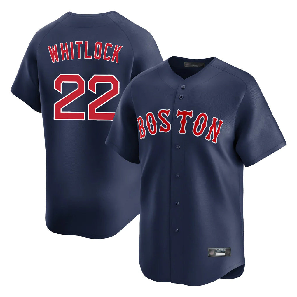 Crovyle B.Red Sox #22 Garrett Whitlock Player Navy Limited Home Game Stitched Jerseys