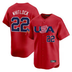 Crovyle B.Red Sox #22 Garrett Whitlock Player Red USA World Classic Home Game Stitched Jerseys