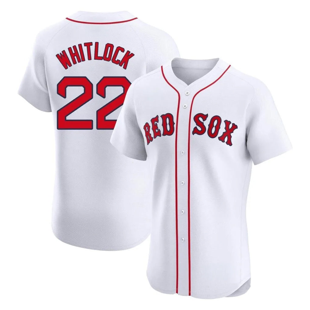 Crovyle B.Red Sox #22 Garrett Whitlock Player White Limited Elite Home Game Stitched Jerseys
