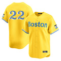 Crovyle B.Red Sox #22 Garrett Whitlock Player Yellow Limited Home Game Stitched Jerseys