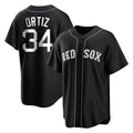 Crovyle B.Red Sox #34 David Ortiz Player Black Home Game Stitched Jerseys