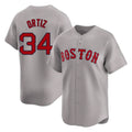 Crovyle B.Red Sox #34 David Ortiz Player Gray Road Limited Home Game Stitched Jerseys
