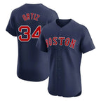 Crovyle B.Red Sox #34 David Ortiz Player Navy Limited Elite Home Game Stitched Jerseys