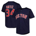 Crovyle B.Red Sox #34 David Ortiz Player Navy Mitchell & Ness Cooperstown Collection Mesh Home Stitched Jerseys