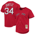 Crovyle B.Red Sox #34 David Ortiz Player Red Mitchell & Ness Cooperstown Collection Home Stitched Jerseys