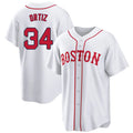 Crovyle B.Red Sox #34 David Ortiz Player White Game Home Stitched Jerseys