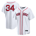 Crovyle B.Red Sox #34 David Ortiz Player White Home Game Stitched Jerseys
