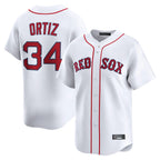 Crovyle B.Red Sox #34 David Ortiz Player White Limited Home Game Stitched Jerseys