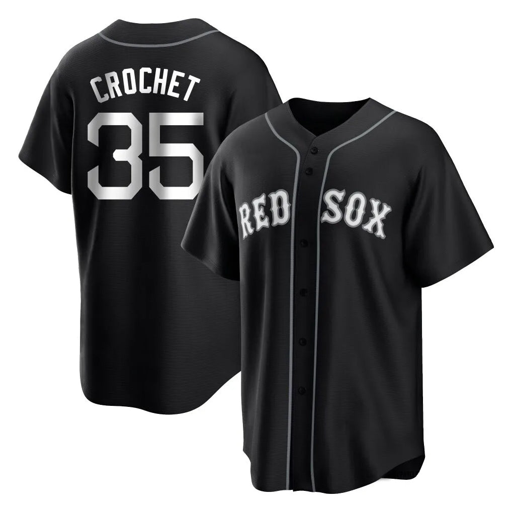 Crovyle B.Red Sox #35 Garrett Crochet Player Black Home Game Stitched Jerseys