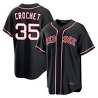 Crovyle B.Red Sox #35 Garrett Crochet Player Black Out Home Game Stitched Jerseys