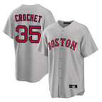 Crovyle B.Red Sox #35 Garrett Crochet Player Gray Road Home Game Stitched Jerseys