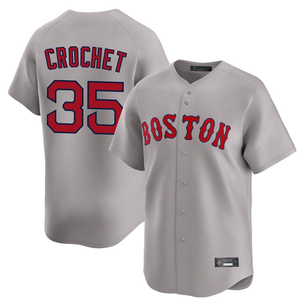 Crovyle B.Red Sox #35 Garrett Crochet Player Gray Road Limited Home Game Stitched Jerseys