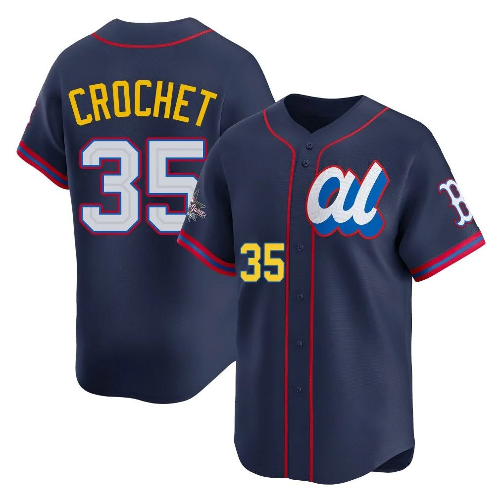 Crovyle B.Red Sox #35 Garrett Crochet Player Navy American League All-Star Edition Game Stitched Jerseys