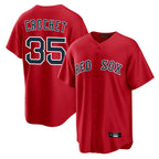 Crovyle B.Red Sox #35 Garrett Crochet Player Red Home Game Stitched Jerseys