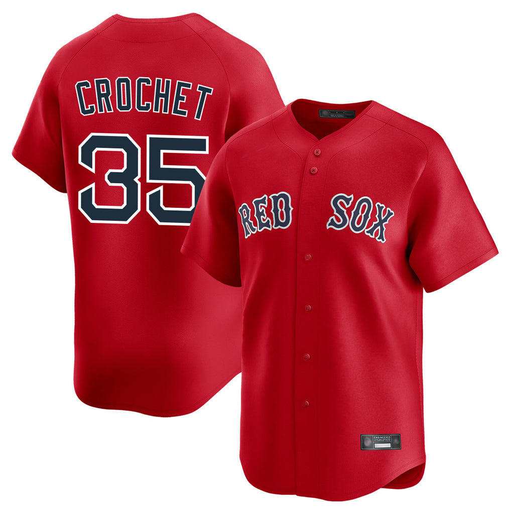Crovyle B.Red Sox #35 Garrett Crochet Player Red Limited Home Game Stitched Jerseys