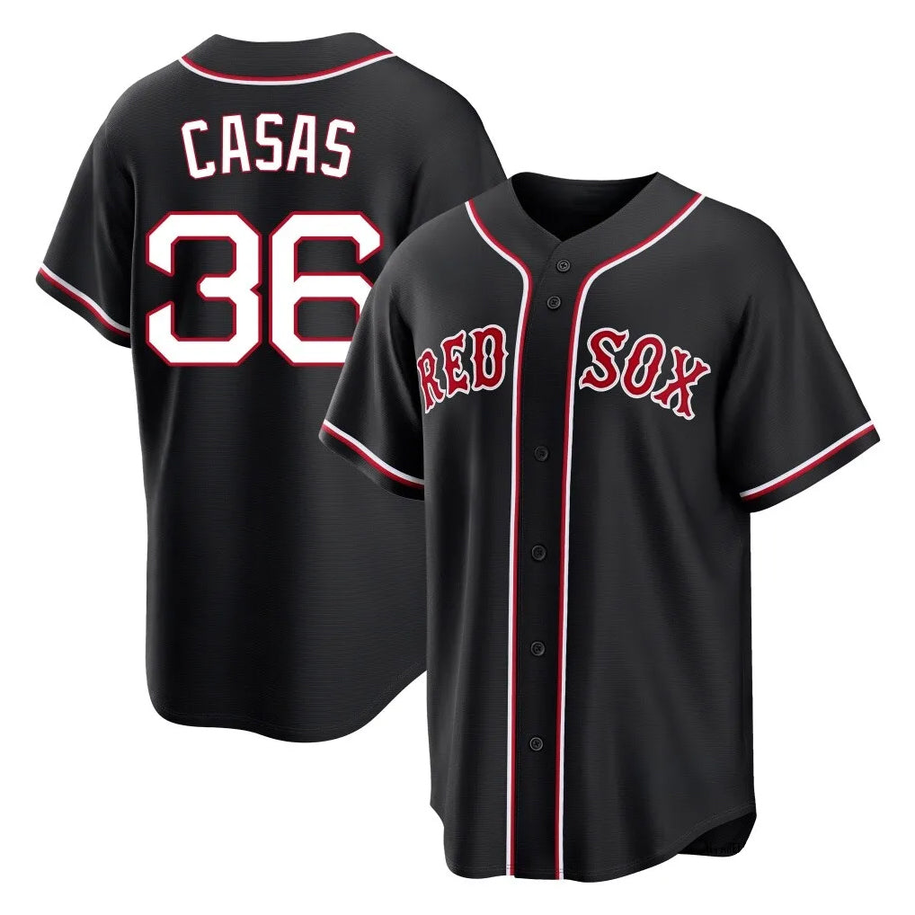 Crovyle B.Red Sox #36 Triston Casas Player Black Out Home Game Stitched Jerseys