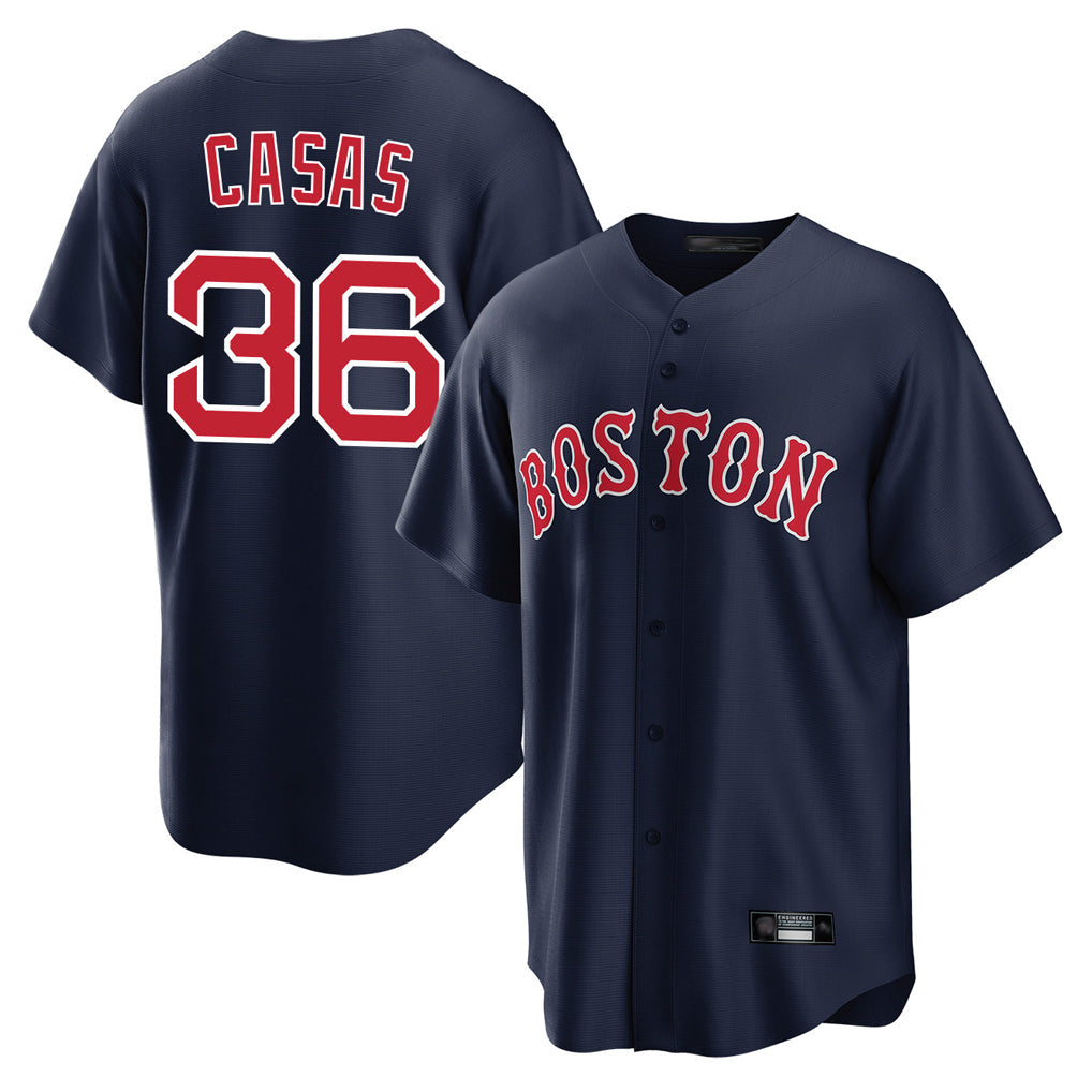 Crovyle B.Red Sox #36 Triston Casas Player Navy Home Game Stitched Jersey