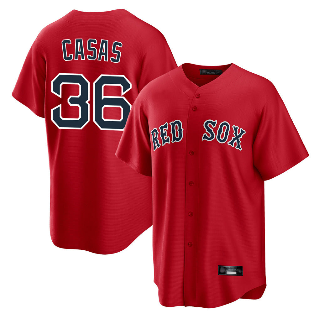 Crovyle B.Red Sox #36 Triston Casas Player Red Home Game Stitched Jersey