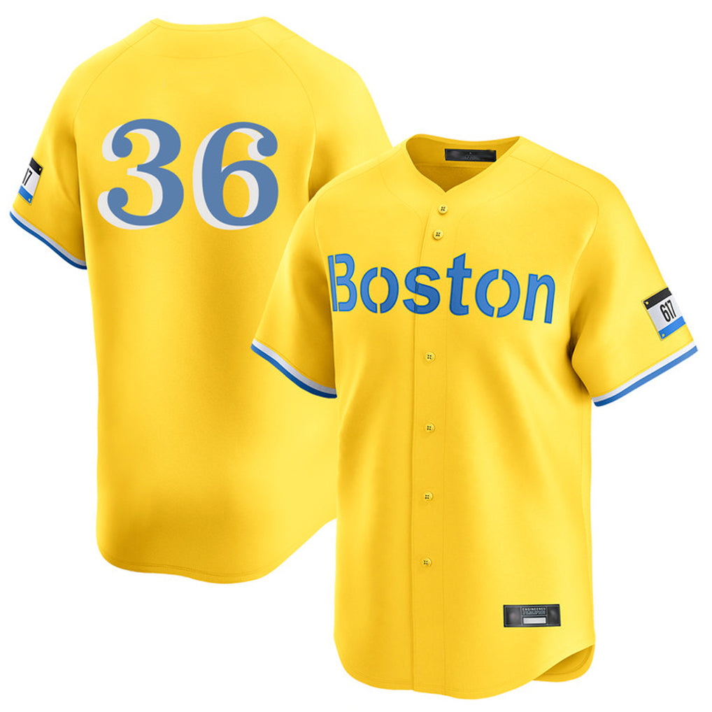 Crovyle B.Red Sox #36 Triston Casas Player Yellow Limited Home Game Stitched Jersey