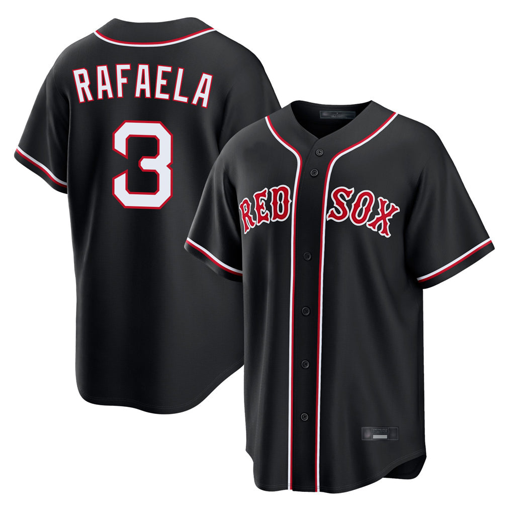 Crovyle B.Red Sox #3 Ceddanne Rafaela Player Black Out Home Game Stitched Jerseys